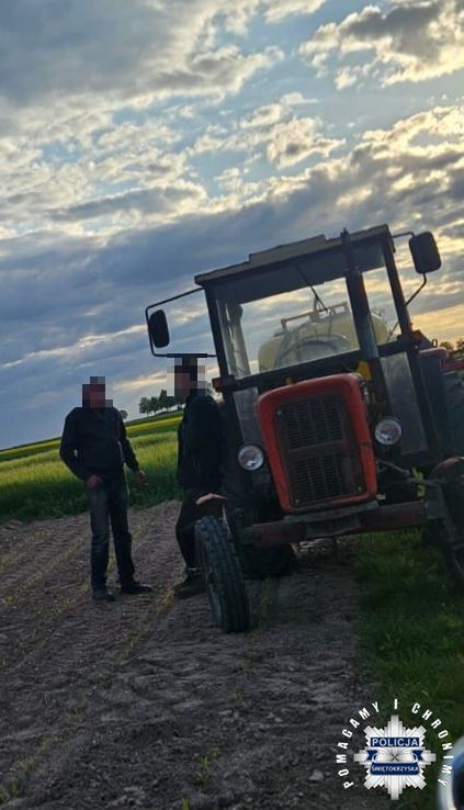 Traktorzysta z promilami