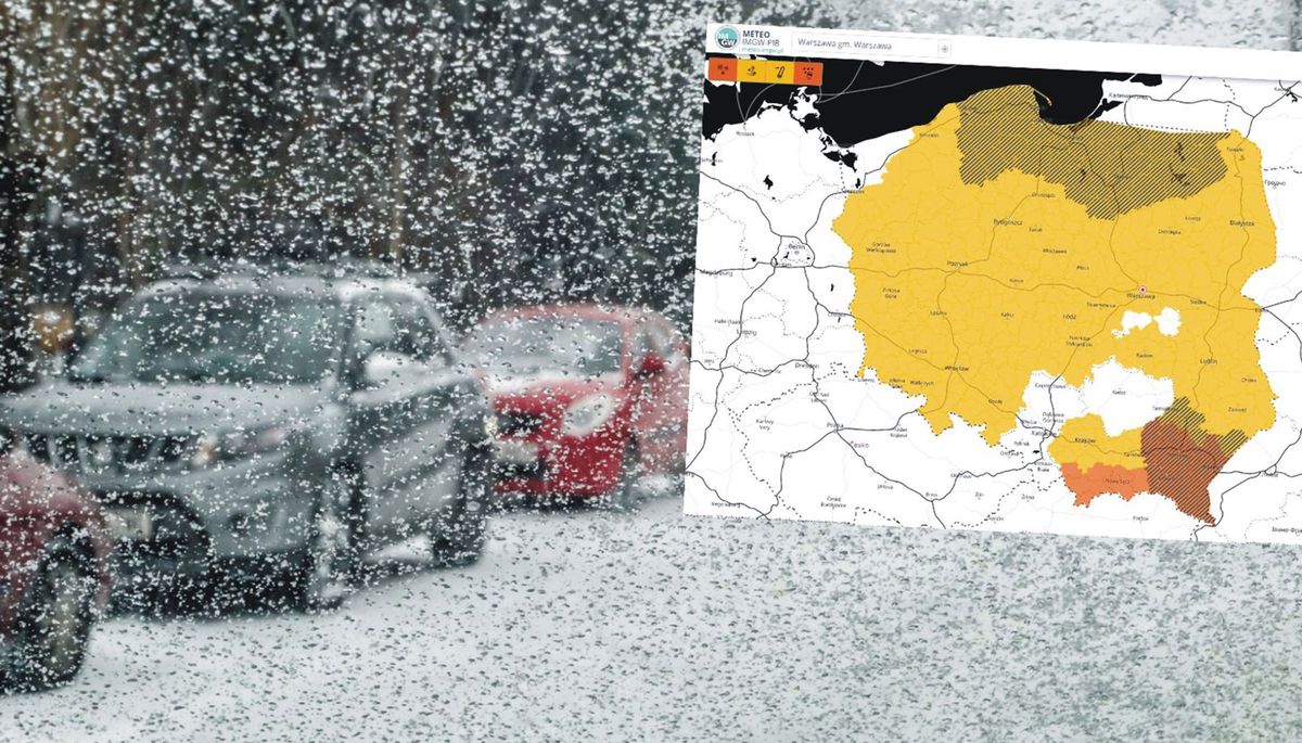 Pogoda. Front idzie przez Polską. Następne regiony ze śnieżycami. Rano zmiana