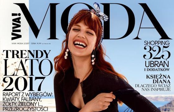 Julia Banaś na okładce "Viva! Moda"
