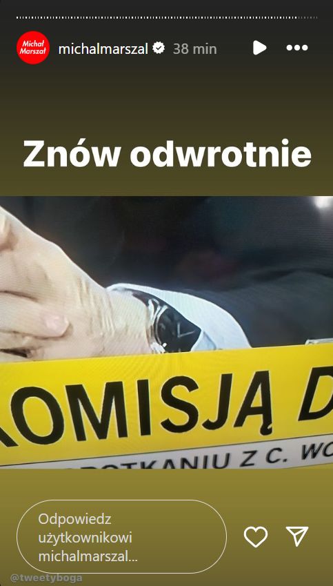 Jarosław Kaczyński znów odwrotnie założył zegarek?