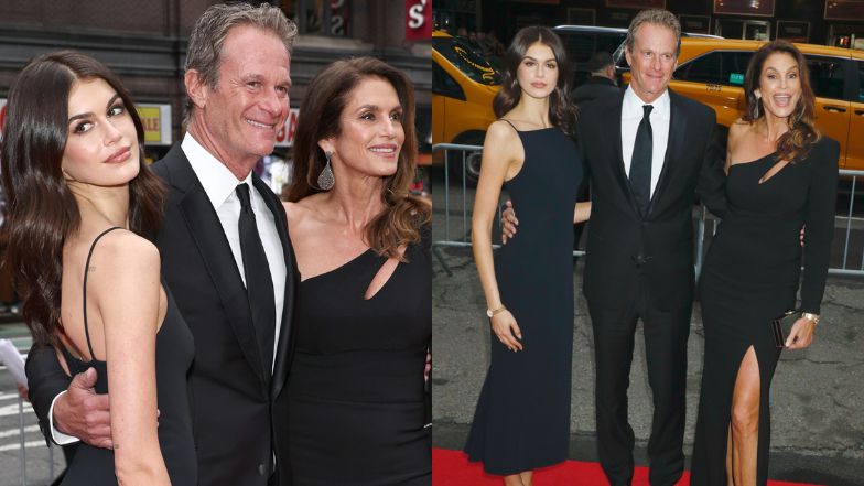 Cindy Crawford zabrała córkę i męża na premierę