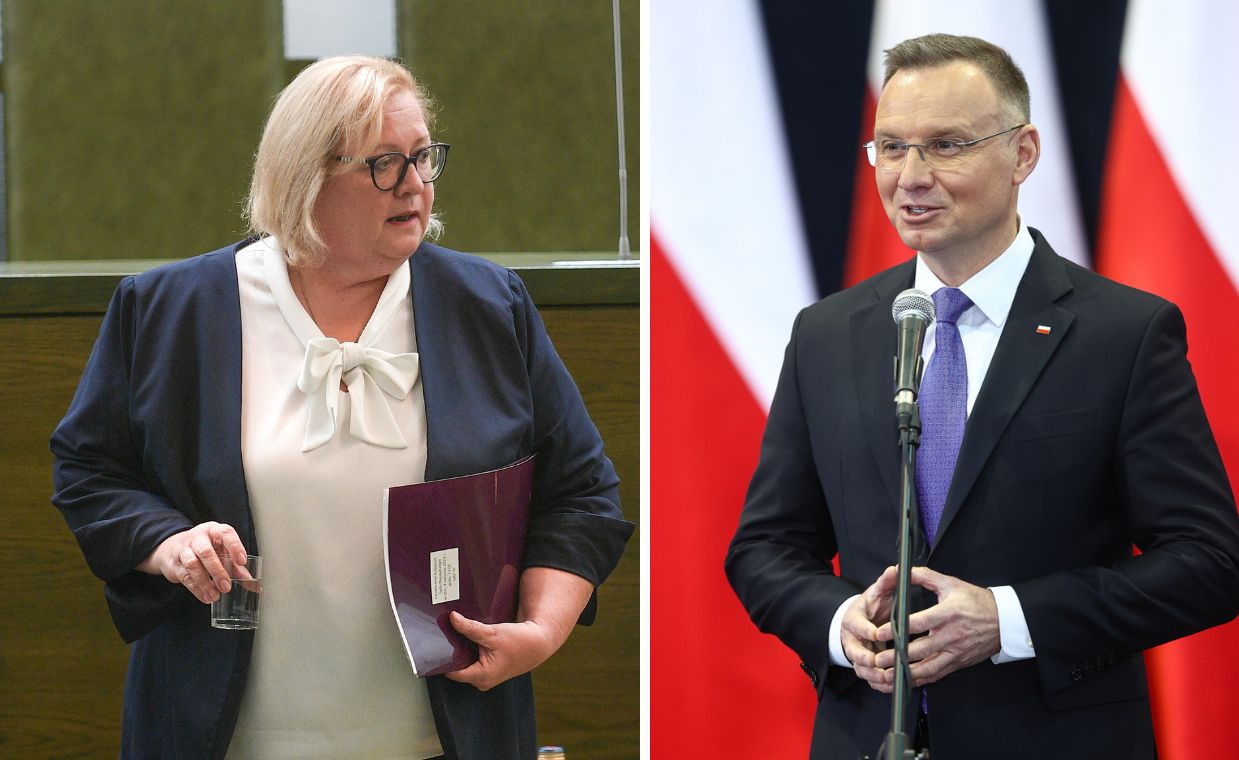 Małgorzata Manowska i Andrzej Duda