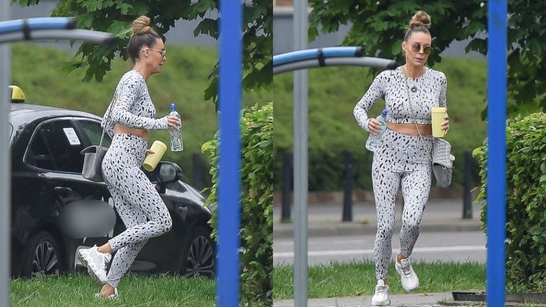 Małgorzata Rozenek biegnie na urodzinowy trening, a następnie robi się na bóstwo przed eventem