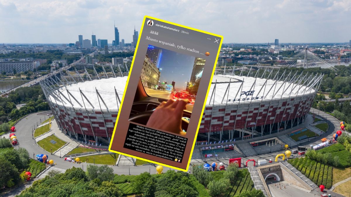 PAP / Leszek Szymański / Daria Kabała-Malarz/InstaStories / Stadion PGE Narodowy / wpis Darii Kabały-Malarz