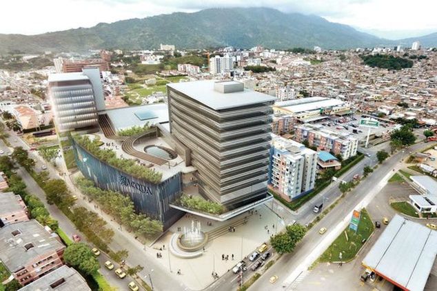 W tym centrum handlowym w Ibague Manuel Arboleda prowadzi swoją działalność