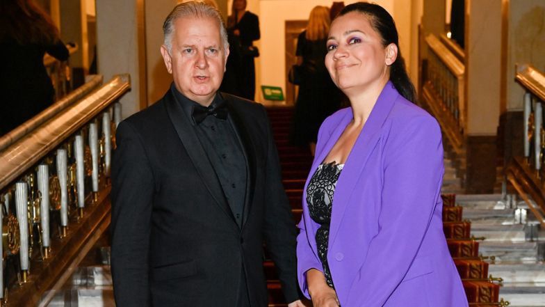 Klaudia Carlos w towarzystwie męża