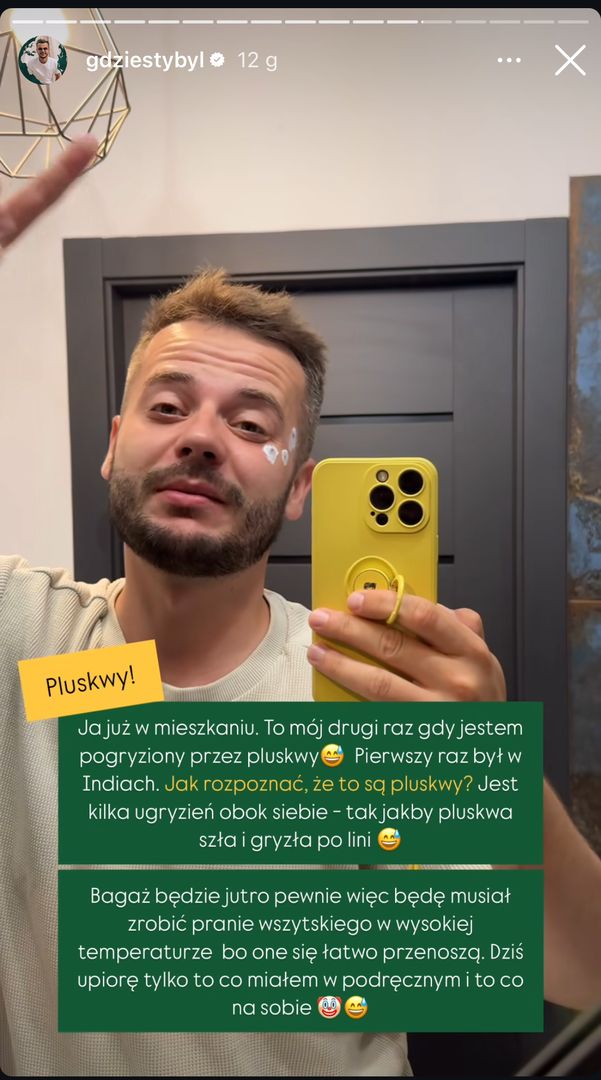 Instagramowa relacja Pawła