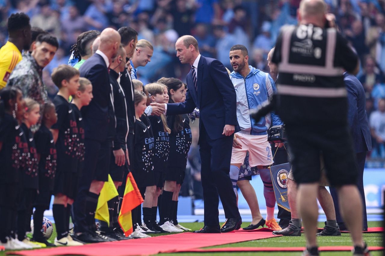 Prince William took Prince George to a match