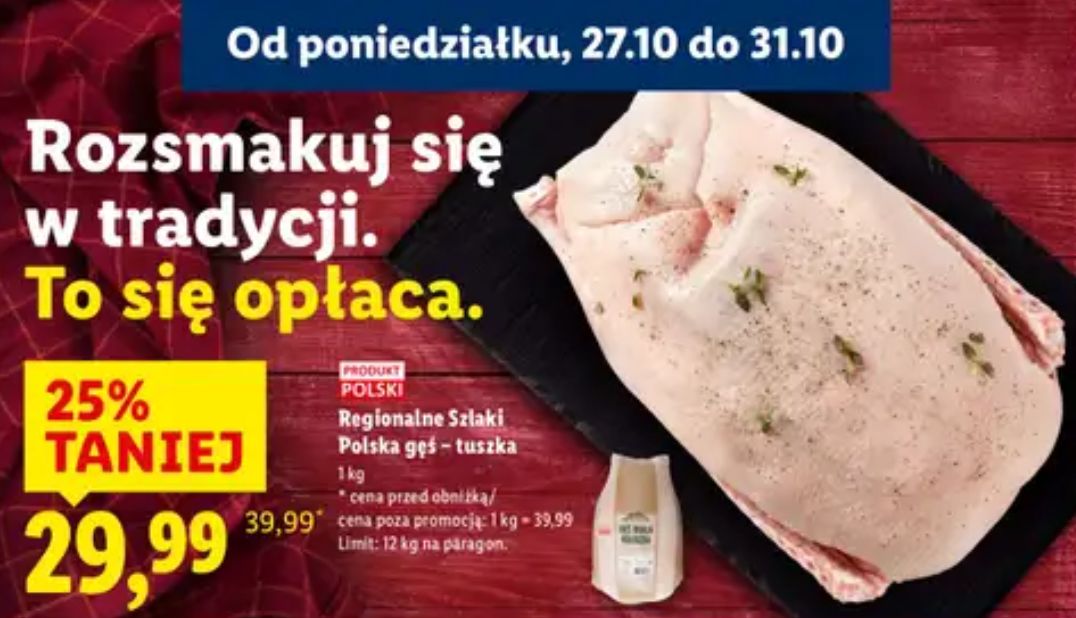 Aldi i Lidl kuszą promocjami na gęsinę