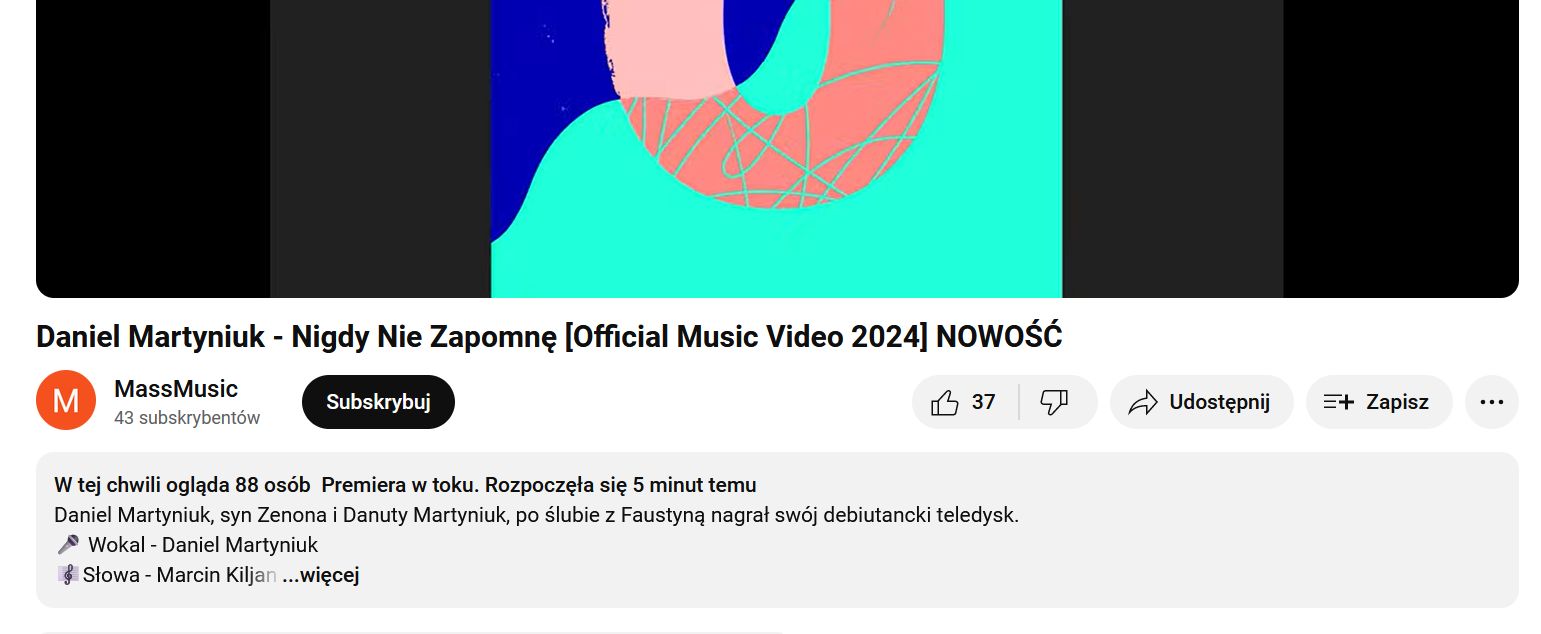 Tyle osób czekało na klip Daniela Martyniuka