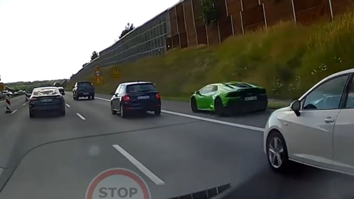 Zielone lamborghini huracan notorycznie łamie przepisy na polskich drogach
