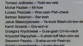 Jak wymówić polskie nazwiska? UEFA przygotowała ściągawkę: "Cri-ho-viack"