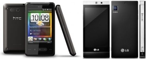 HTC HD mini i LG GD880 Mini
