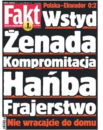Okładka "Faktu"