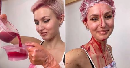 Wtarła buraka we włosy. Efekt jak od fryzjera