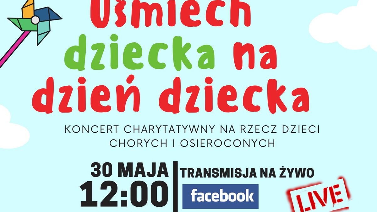 Wyjątkowy koncert charytatywny na Dzień Dziecka. Pomagaj z Fundacją Hospicyjną