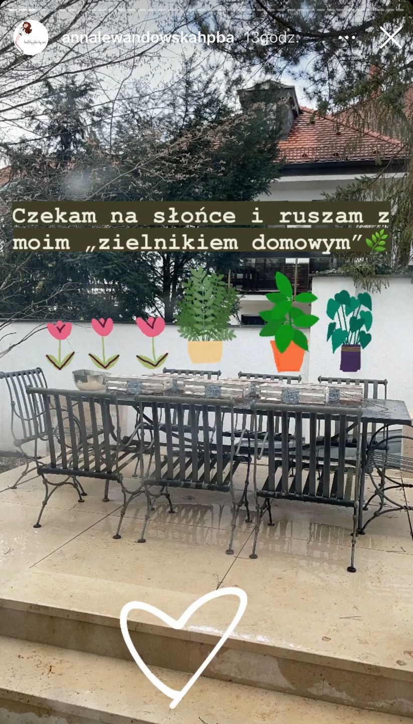 Anna Lewandowska pokazała taras