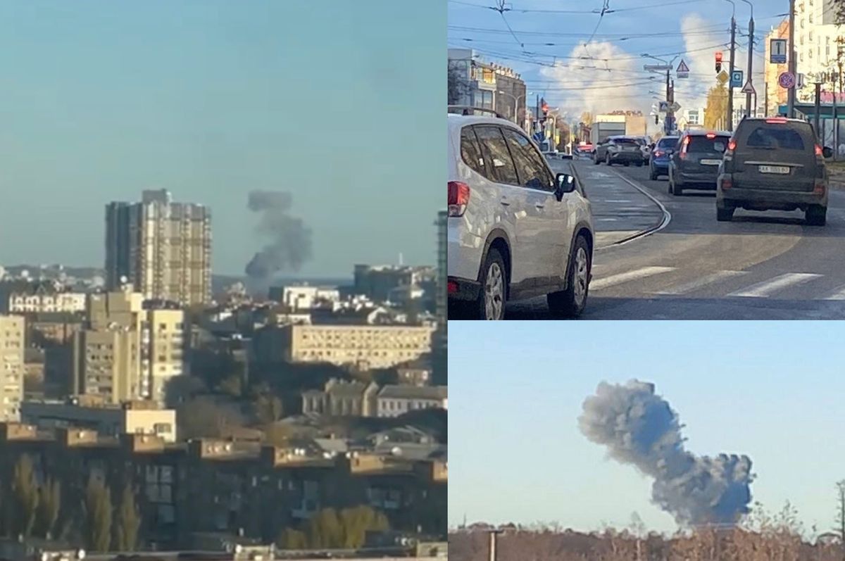 Zmasowany ostrzał Ukrainy. Wybuchy w stolicy 