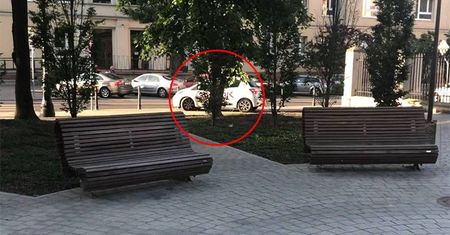 Dziwne zachowanie kierowcy wynajętego auta na minuty. Wjechał na plac Litewski, uderzył w słupek