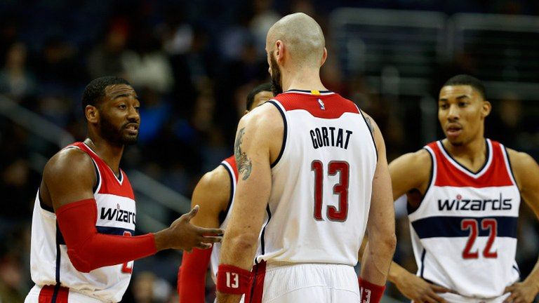 AFP / John Wall, Marcin Gortat i Otto Porter