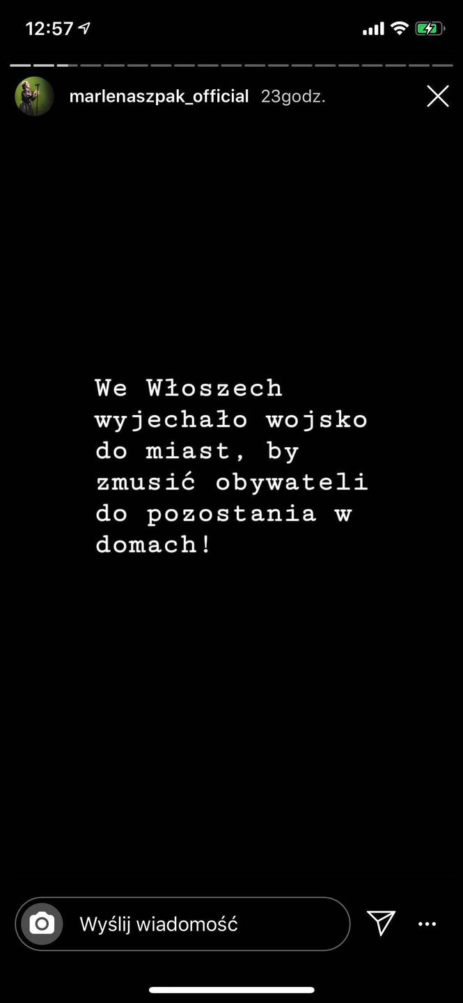 Marlena Szpak o zachowaniu ludzi w czasie pandemii
