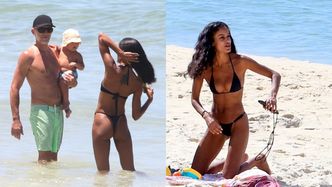 Vincent Cassel byczy się na plaży w Brazylii z MŁODSZĄ o 29 LAT ukochaną i synkiem (ZDJĘCIA)