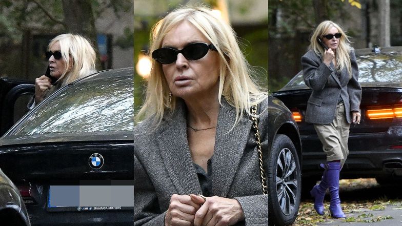 Monika Olejnik na zakupach w Warszawie