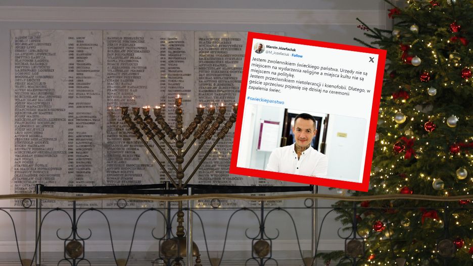 Poseł KO weźmie udział z uroczystości zapalenia świec chanukowych