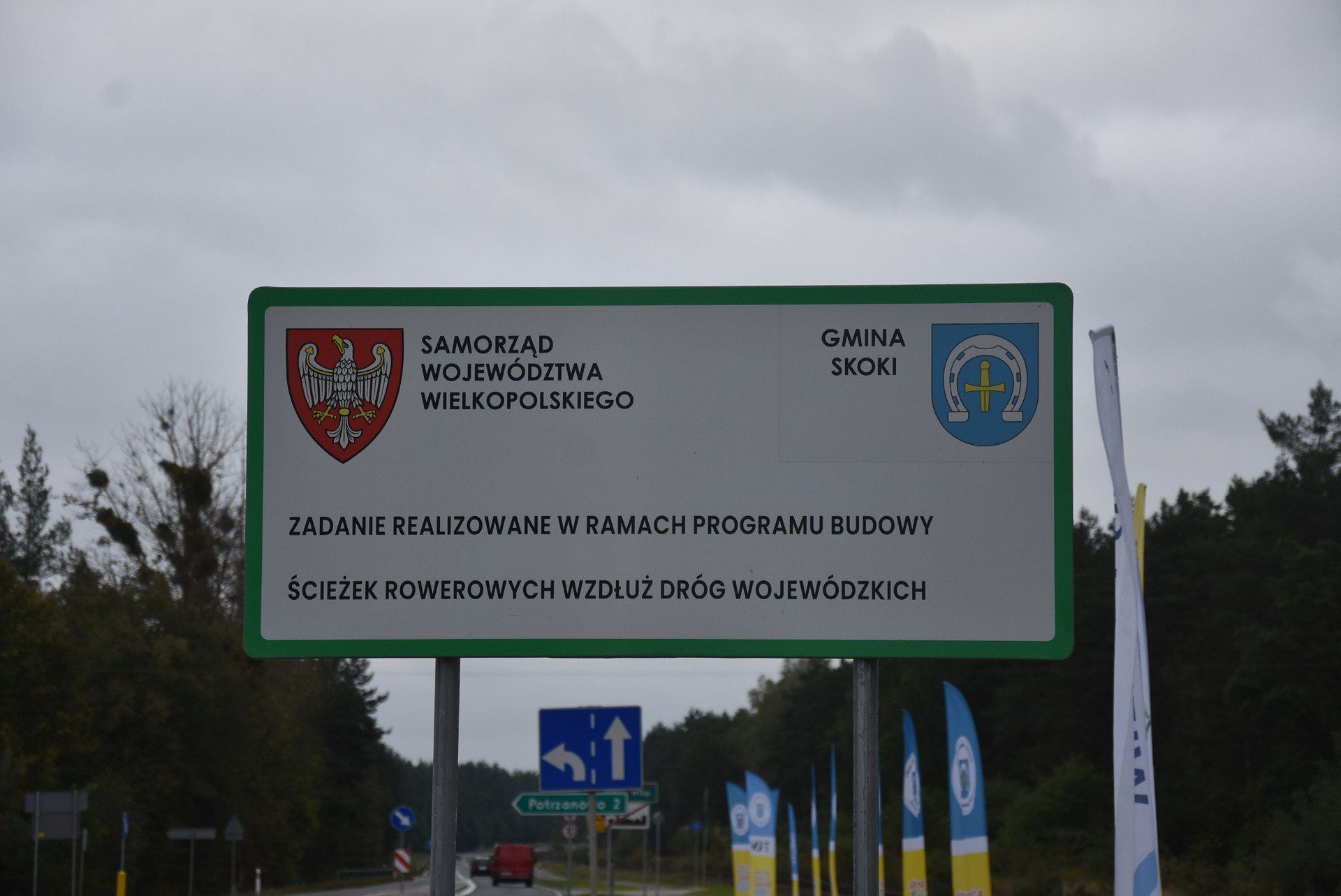 Otwarcie ścieżki piszo-rowerowej ze Skoków do Sławy Wlkp.