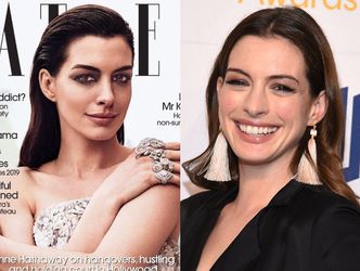 Wyprasowana twarz Anne Hathaway straszy z okładki "Tatlera". Fani: "CO JEJ ZROBILIŚCIE?!" (FOTO)