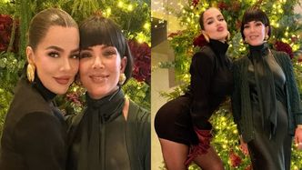 Nowe twarze Khloe Kardashian i Kris Jenner pozują przy choince. O jakie poprawki poproszą Mikołaja tym razem? (FOTO)