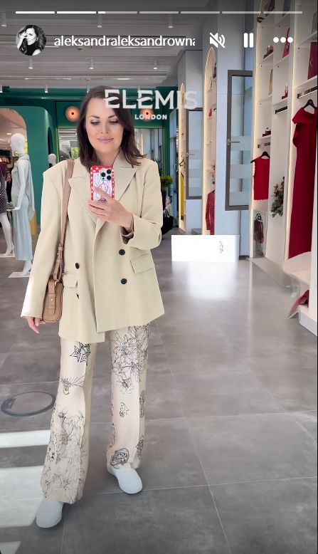 Aleksandra Kwaśniewska w modnej stylizacji