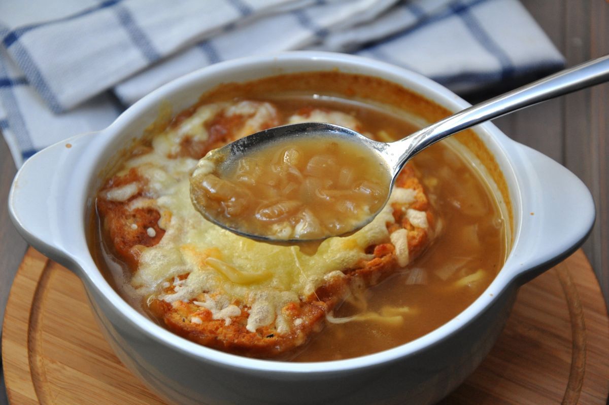 Starting the holidays right. One family's tradition of serving onion soup