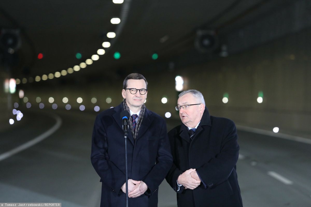 Tunel Południowej Obwodnicy Warszawy otwarty. Premier Morawiecki zabrał głos 