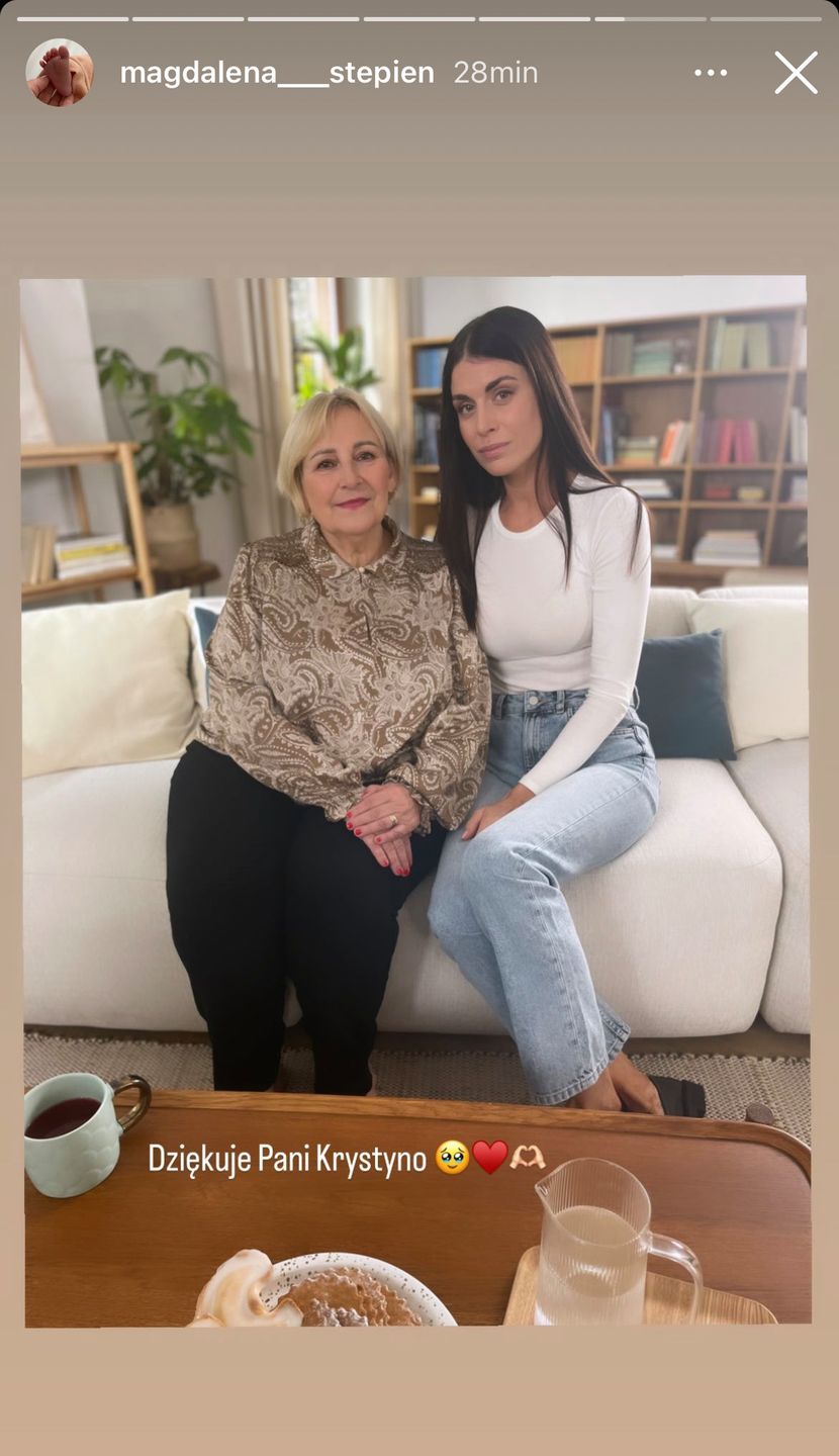 Magda Stępień i Krystyna Przybylska