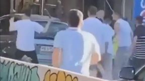 Skandal i chwile grozy w Skopje. Kibic został dźgnięty nożem