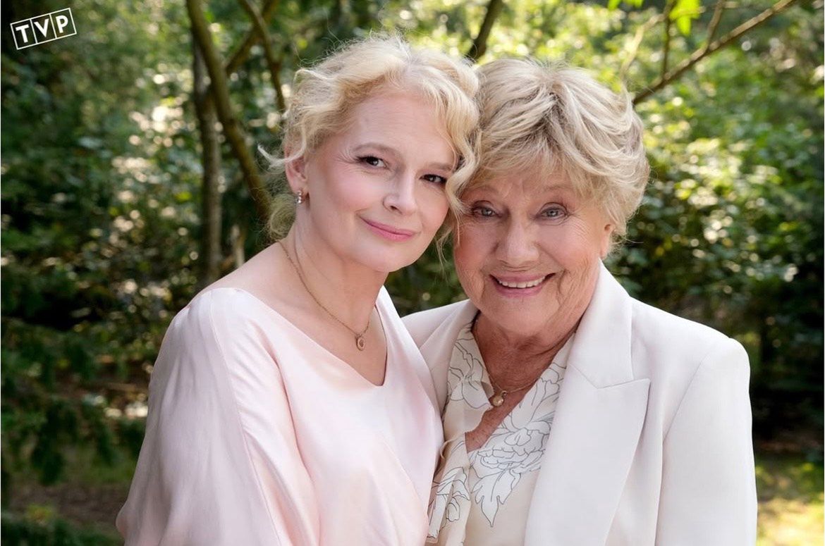 Dominika Ostałowska i Teresa Lipowska w serialu