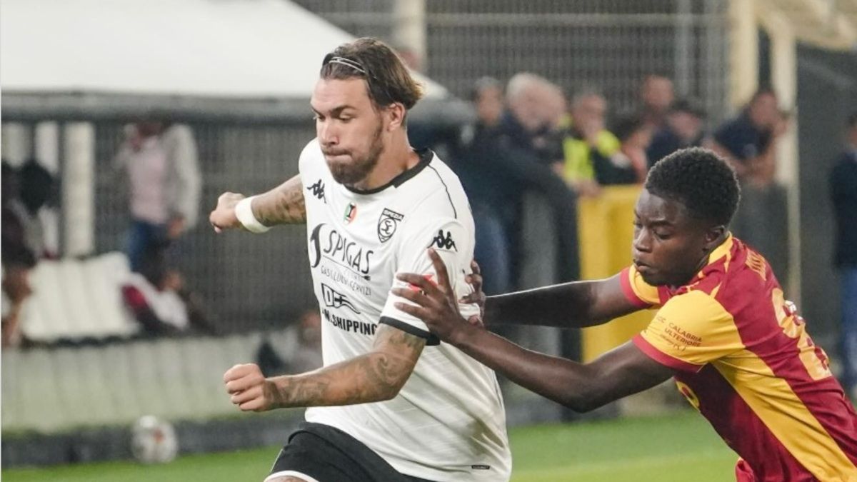 Instagram / Spezia Calcio / Przemysław Wiśniewski w meczu Spezii Calcio