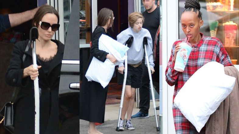 Angelina zabrała córki do kina