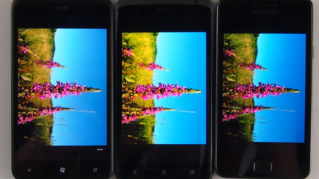 HTC Titan vs HTC One X vs Samsung Galaxy S II