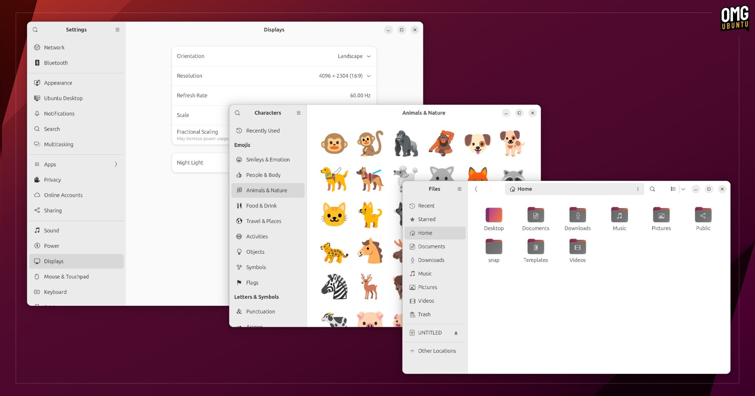 Ubuntu 23.10 aplikacje GNOME