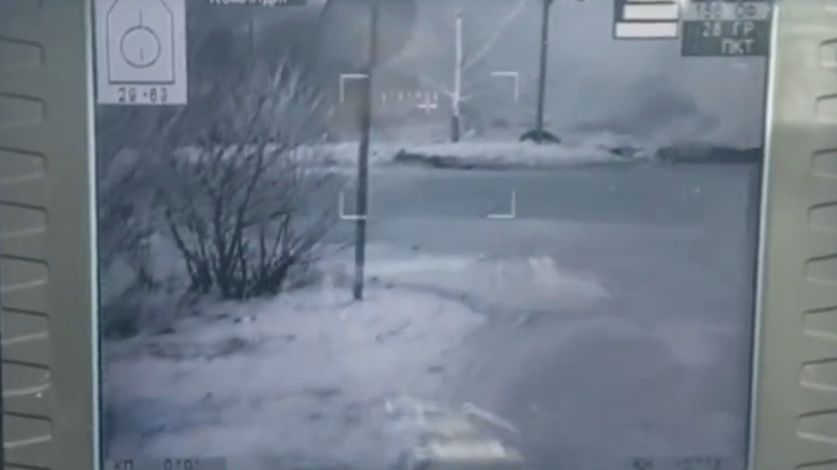 Widok z wnętrza pojazdu BTR-4E 