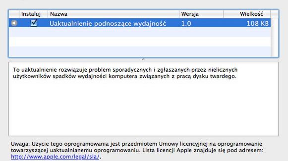 Uaktualnienie podnoszące wydajność Maków 1