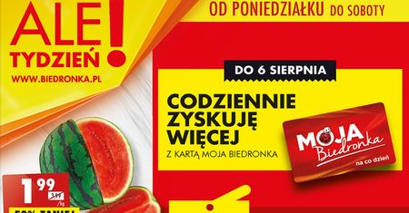 Biedronka najnowsza gazetka od poniedziałku 1 sierpnia. Promocje w Biedronce 1.08-6.08