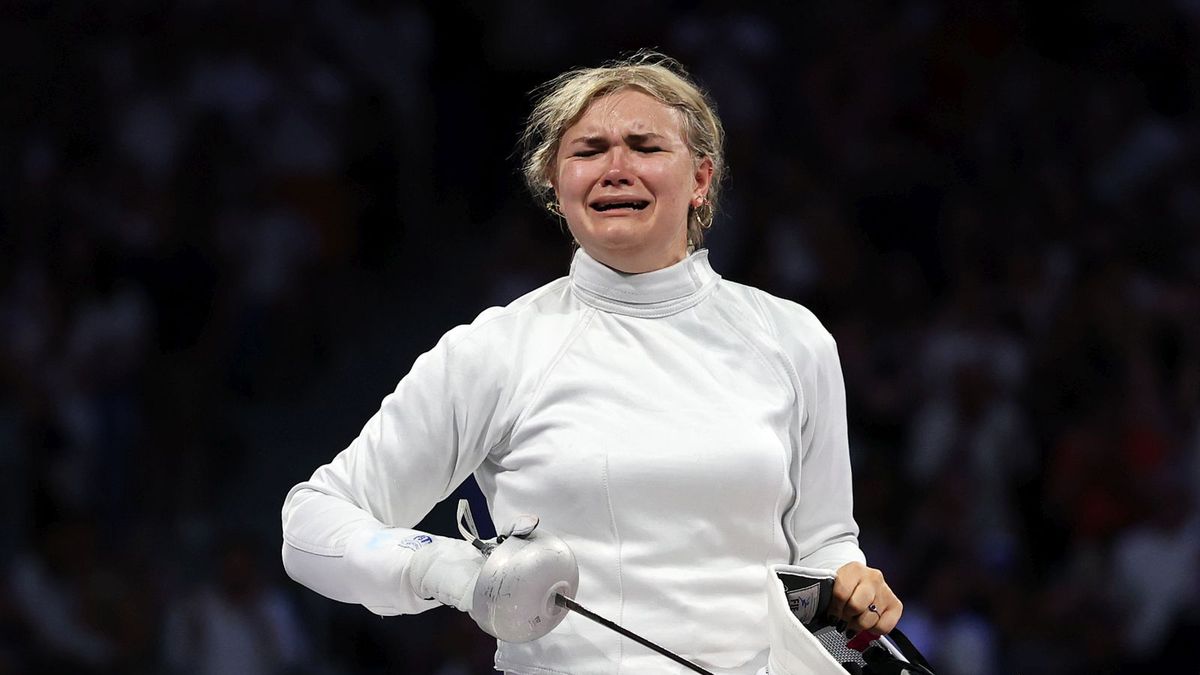 Getty Images / Elsa / Na zdjęciu: Aleksandra Jarecka po zdobyciu brązowego medalu IO w Paryżu