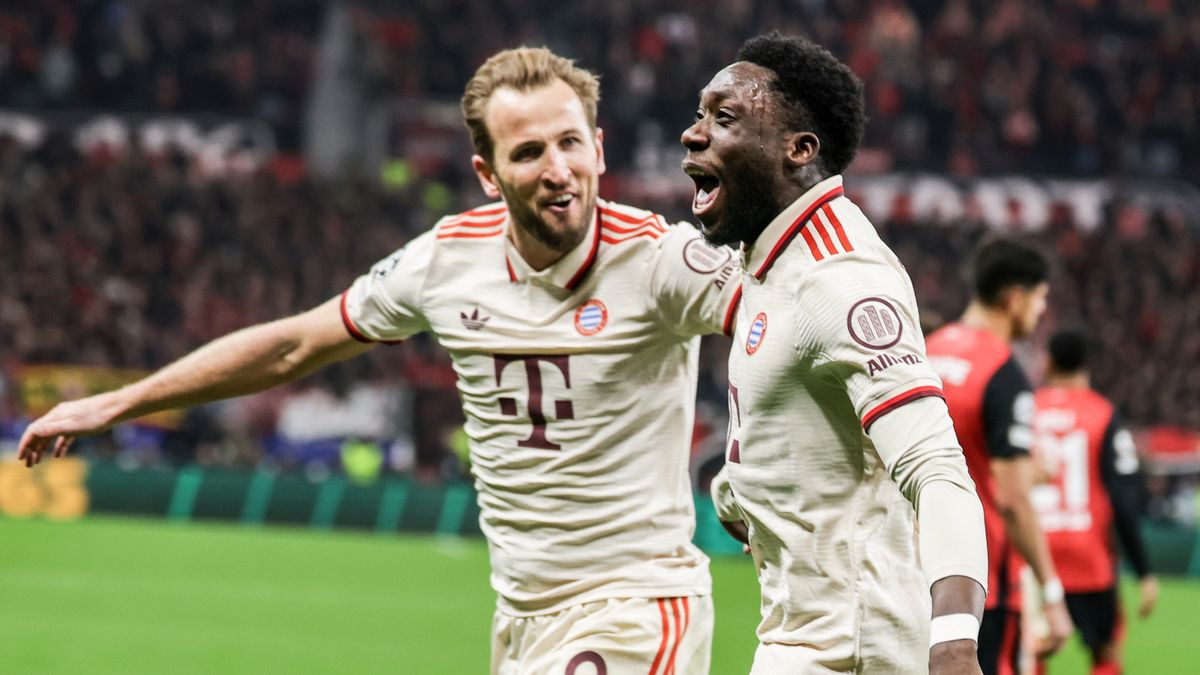 PAP/EPA / FRIEDEMANN VOGEL / Na zdjęciu: Harry Kane i Alphonso Davies