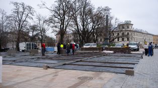 Lublin: Lodowisko już powstaje. Będzie na Placu Litewskim
