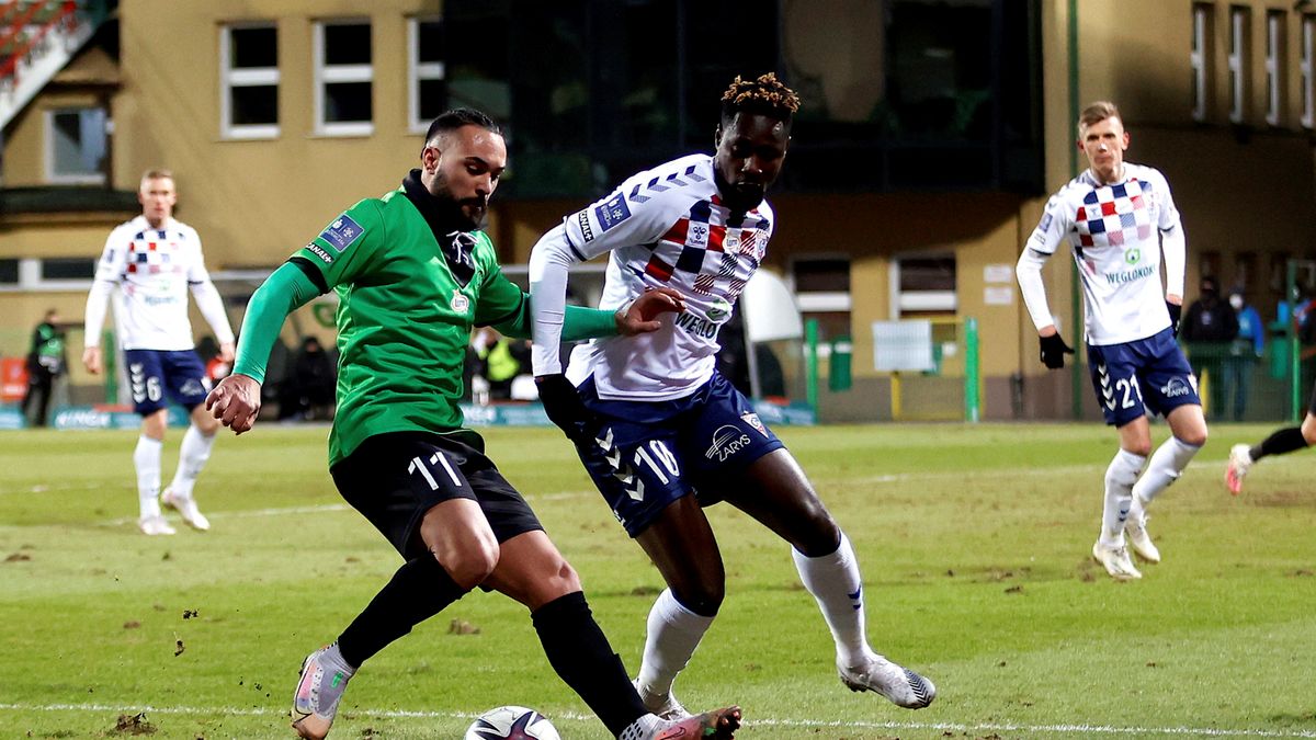 PAP / Waldemar Deska / Na zdjęciu: Ivi Lopez i Richmond Boakye