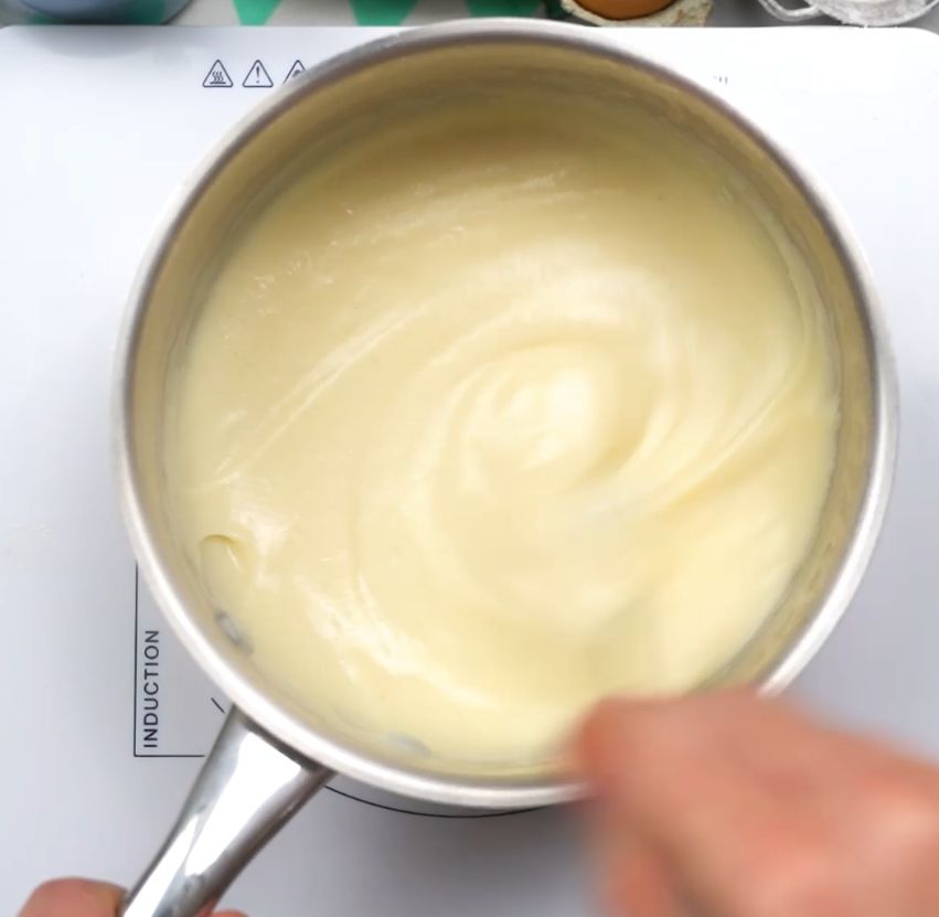 Homemade pudding needs to be stirred while cooking.