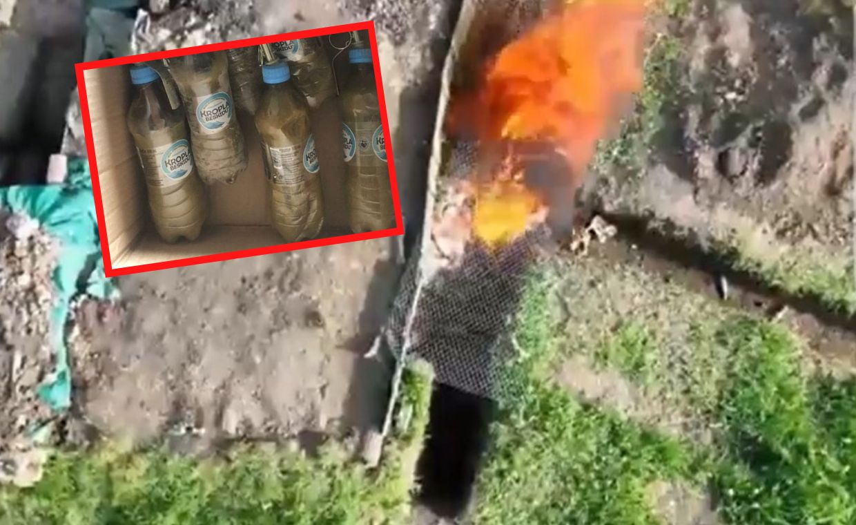 Ukraińcy pokazali, co robią z butelkami z Polski